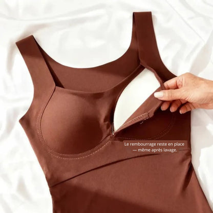 Débardeur sculptant avec soutien-gorge intégré