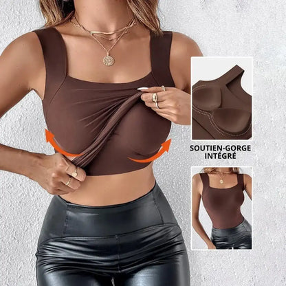 Débardeur sculptant avec soutien-gorge intégré