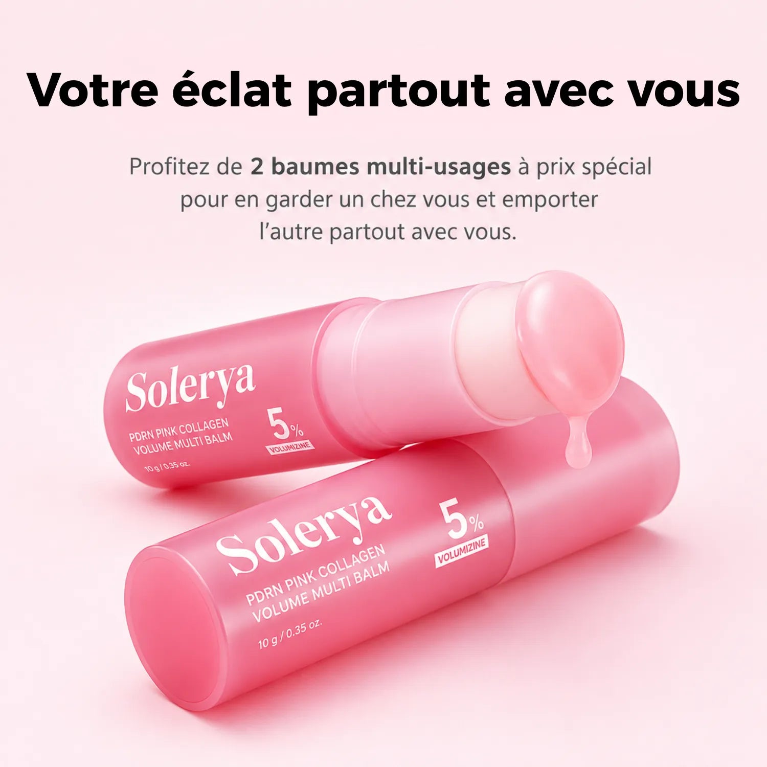 Baume Coréen PDRN Repulpant au Collagène Rose
