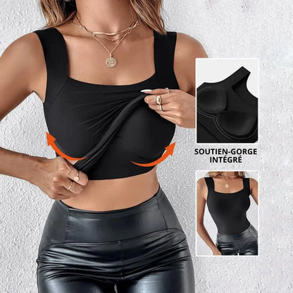 Débardeur sculptant avec soutien-gorge intégré